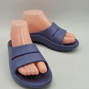 Oofoos Ooahh Purple Slides Size 7 In Women 5 In Mens